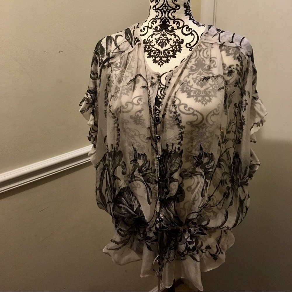 Zara woman new 100% silk top